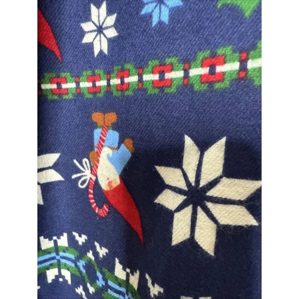Hanna Andersson Gnome Flannel Pajama Pants Womens Size M Holiday PJ